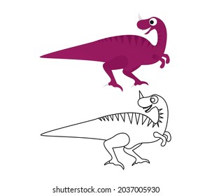 Cute dinosaurs. Dinosaur Vector Character.
