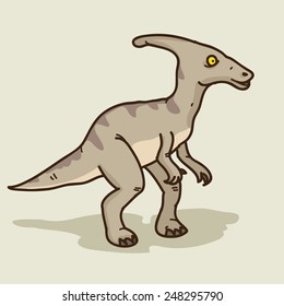 cute dinosaurs: Parasaurolophus