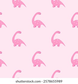 Cute Dinosaurs seamless pattern. Children pattern with Dinosaurs. Perfect for fashion clothes, shirt, fabrics, textiles, wallpaper, decor, illustration, print, packaging. SSTKbackgrounds