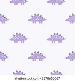 Cute Dinosaurs seamless pattern. Children pattern with Dinosaurs. Perfect for fashion clothes, shirt, fabrics, textiles, wallpaper, decor, illustration, print, packaging. SSTKbackgrounds