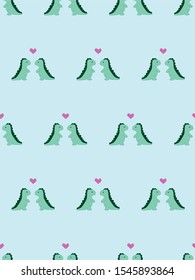 cute dinosaurs seamless vector pattern