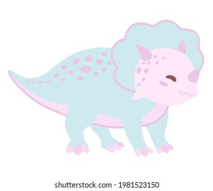 Cute dinosaurs vector illustration. Kids design for birhday party, nursery, prints, textile