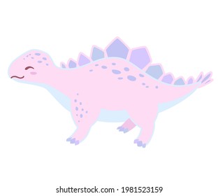 Cute dinosaurs vector illustration. Kids design for birhday party, nursery, prints, textile