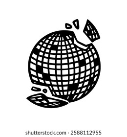 Cute Disco Lights Drawing Illustration