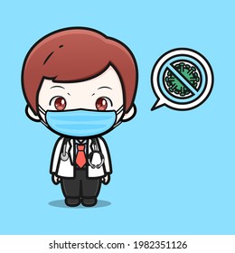 Cute doctor cartoon vector design