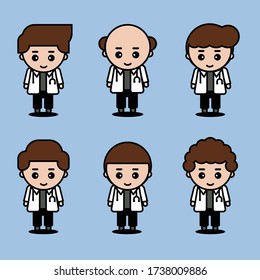 cute doctor character cartoon design