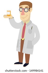 Cute doctor with pills