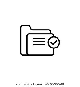 cute document file icon design with black and white flat style