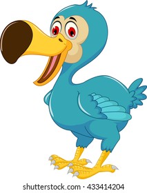 cute dodo bird cartoon posing