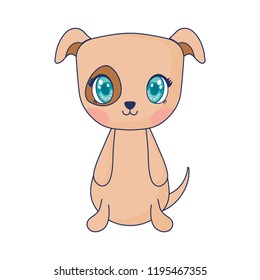 cute dog adorable character