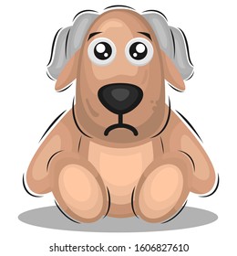 CUTE DOG ANIMAL CARTOON DESIGN VECTOR