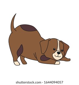 cute dog animal isolated icon vector illustration design