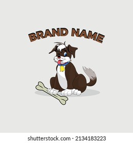 Cute Dog Animal Mascot Logo