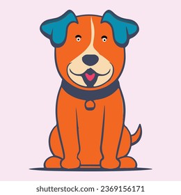Cute Dog Art Vector Design