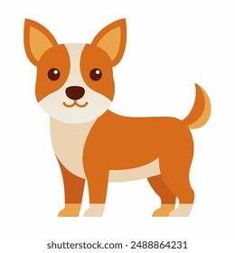 Perro lindo arte Ilustración vectorial