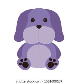 cute dog baby toy isolated icon vector illustration design