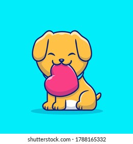愛の漫画のベクター画像アイコンイラストをほのめかすかわいい犬 動物の愛のアイコンコンセプト分離型プレミアムベクター画像 フラットカートーンスタイル のベクター画像素材 ロイヤリティフリー Shutterstock