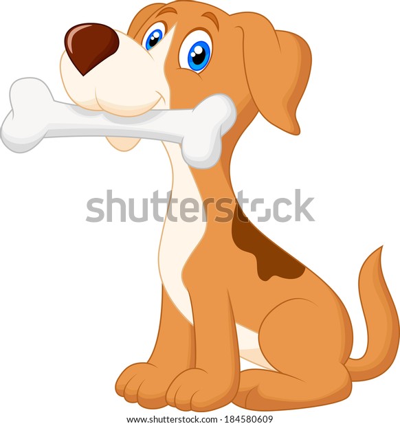 Cute Dog Bone Stock Vector (Royalty Free) 184580609