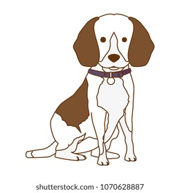 cute dog breed character