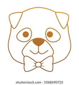 cute dog breed head character