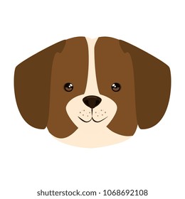 cute dog breed head character