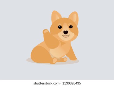 Cute dog breed Welsh corgi vector illustration. It can be used for sticker, phone case, T-shirt, postcard, mug and others.