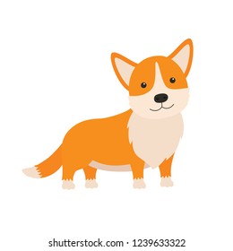 Cute dog breed welsh corgi. It can be used for sticker, patch, phone case, poster, t-shirt, mug and other design.