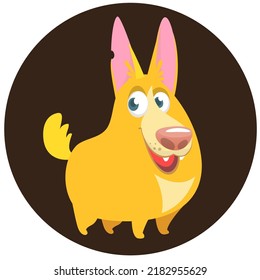 Cute dog breed welsh corgi. It can be used for sticker, patch, phone case, poster, t-shirt, mug and other design.