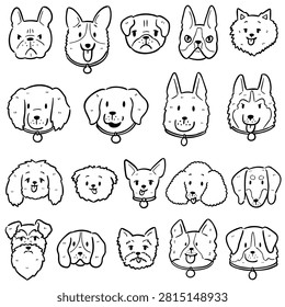 Cute dog breeds face