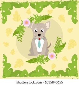 Cute dog cartoon