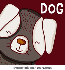 Cute dog cartoon