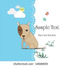cute dog cartoon