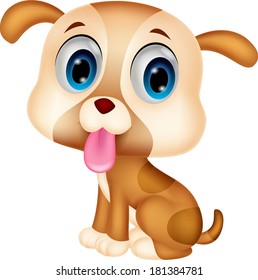 Cute dog cartoon