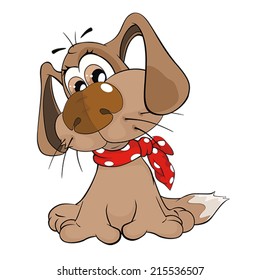 Cute dog. Cartoon 