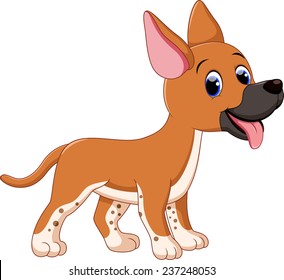 Cute Dog Cartoon Stock Illustration 237248047