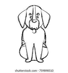 Cute dog cartoon