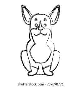 Cute dog cartoon
