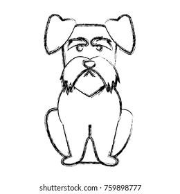 Cute dog cartoon