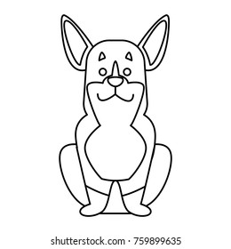 Cute dog cartoon