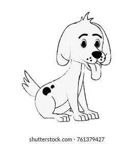 Cute dog cartoon