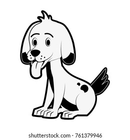 Cute dog cartoon