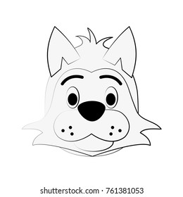 Cute dog cartoon
