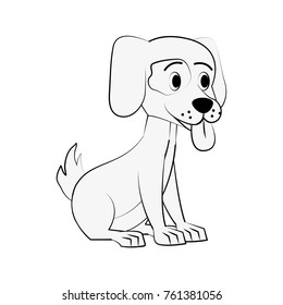 Cute dog cartoon