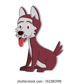 Cute dog cartoon