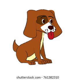 Cute dog cartoon