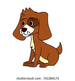 Cute dog cartoon