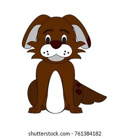 Cute dog cartoon