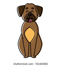 Cute dog cartoon