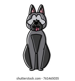 Cute dog cartoon