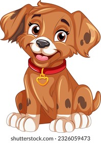 Cute Dog Cartoon Character illustration